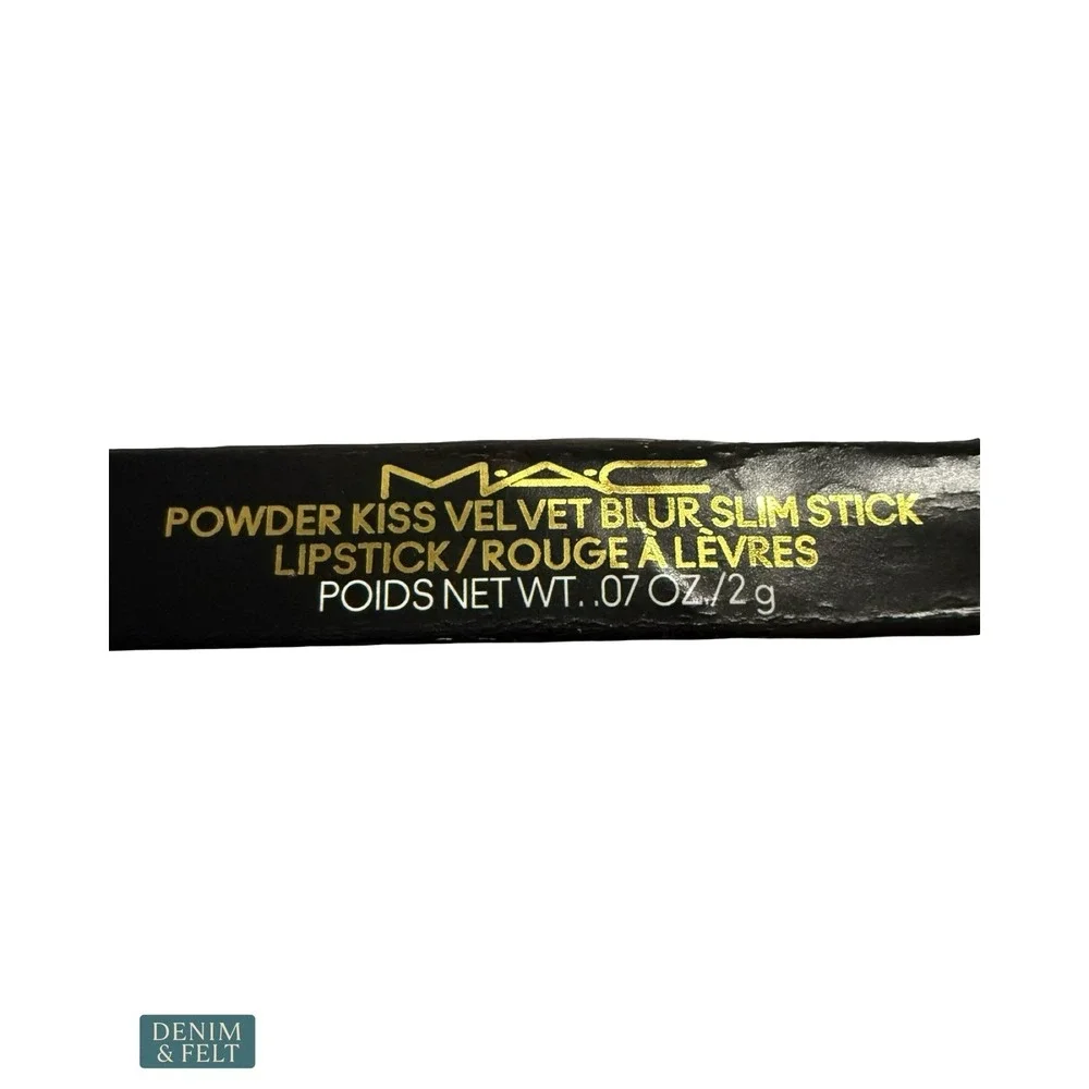 MAC‎ Powder Kiss Velvet Blur Slim Lipstick Mull It Over 891 Matte Hydrating NEW